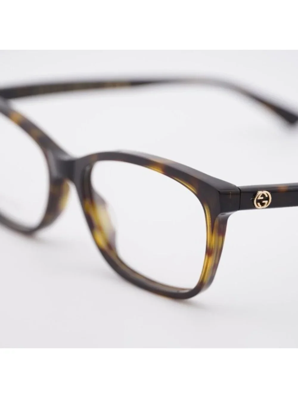 Gucci GG0613O 002 Eyeglasses Havana 52mm Rectangle Frame